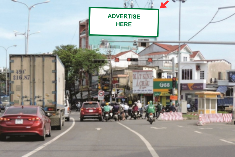 1 Panel Horizontal Wall-mounted Pano Billboard at 327 Ton Duc Thang, Hoa Khanh Ward, Da Nang City
