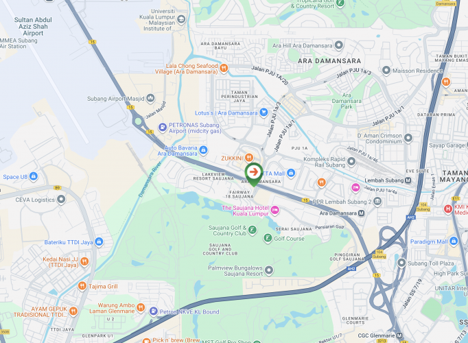 Jalan Lapangan Terbang Subang, Ara Damansara, Selangor (to Oasis Damansara)